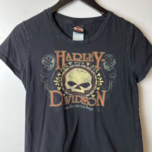 Harley Davidson Florida T Shirt Womens Black Medium M Made In USA Graphic Tee - Picture 5 of 16